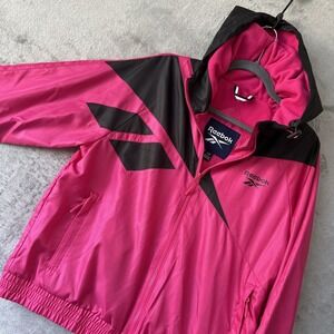 Reebok Jacket Womens Large Outerwear  Pink Tech Hoodie (READ)